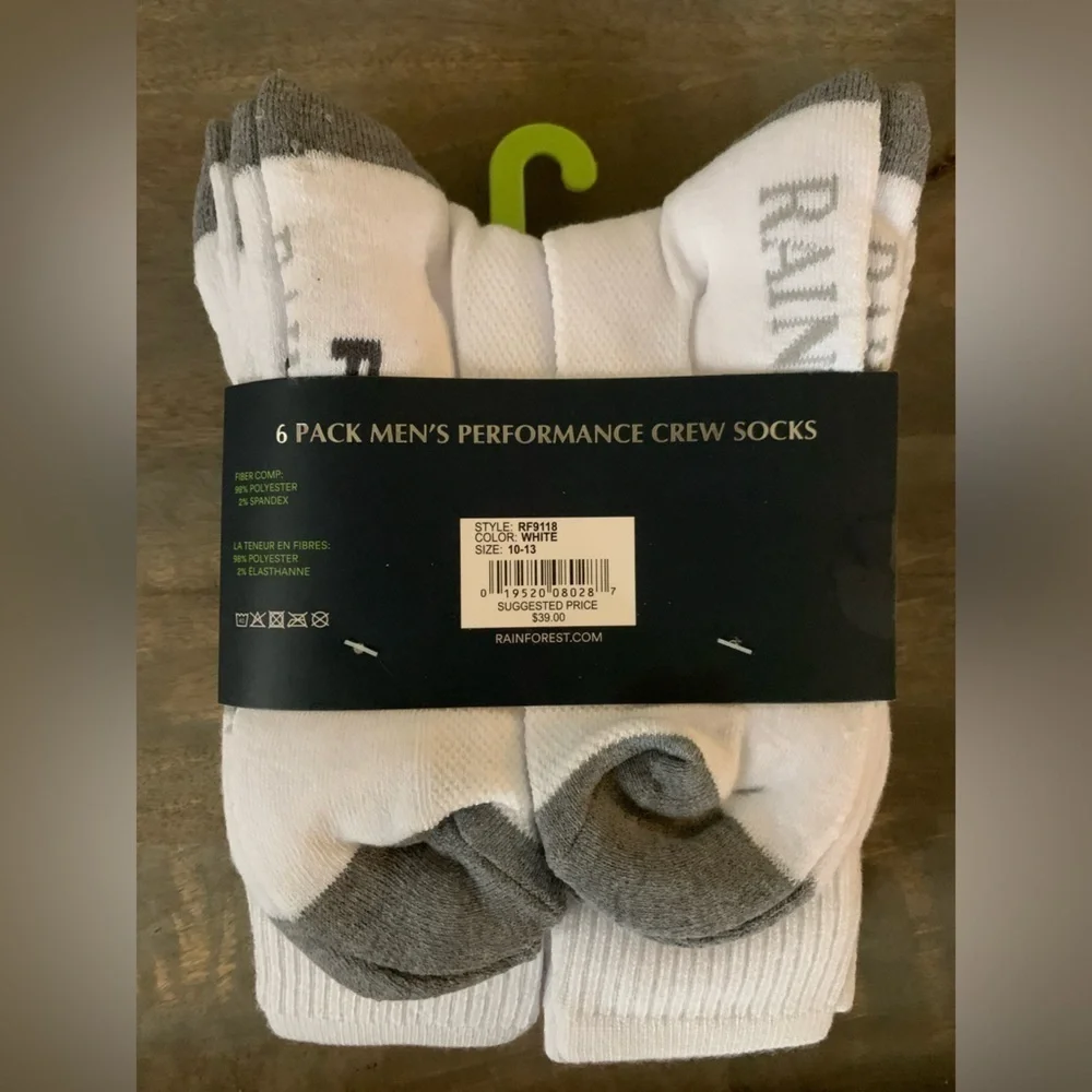 RFX Rainforest Men’s Crew Socks